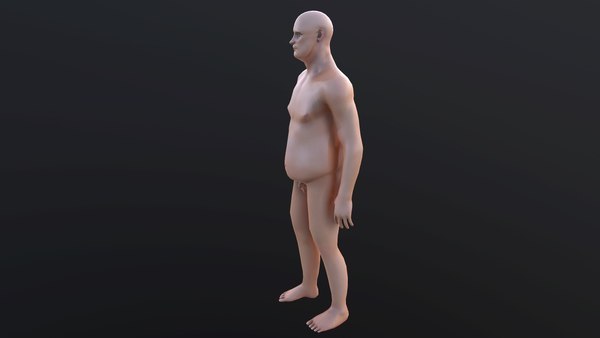 Homem Gordo Realista - Equipado Modelo 3D - TurboSquid 997738