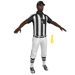 3D football referee model
