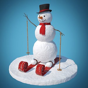 Snowman skier