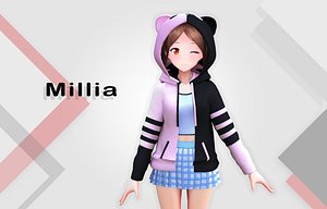 Millia Original - Anime Style 3D model
