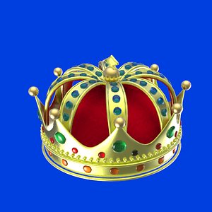 3d model crown render animation