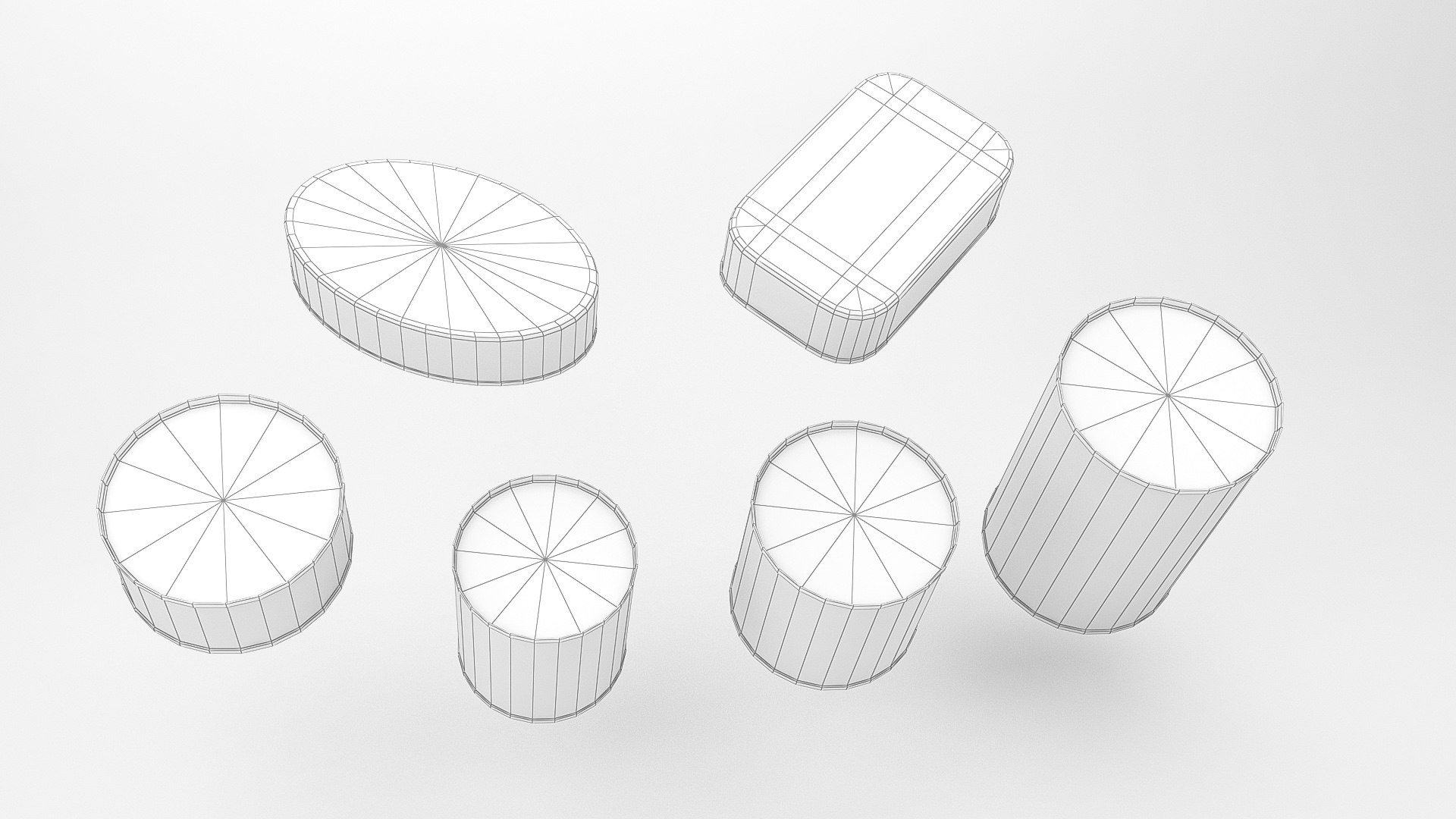 Pack Lowpoly Cans model - TurboSquid 1987104