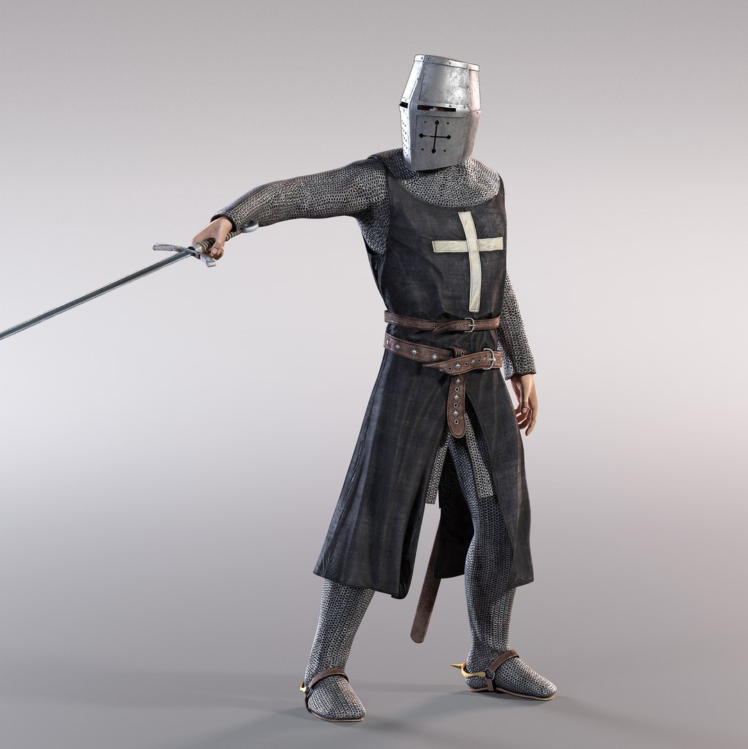 Knight Rigged 3d Max