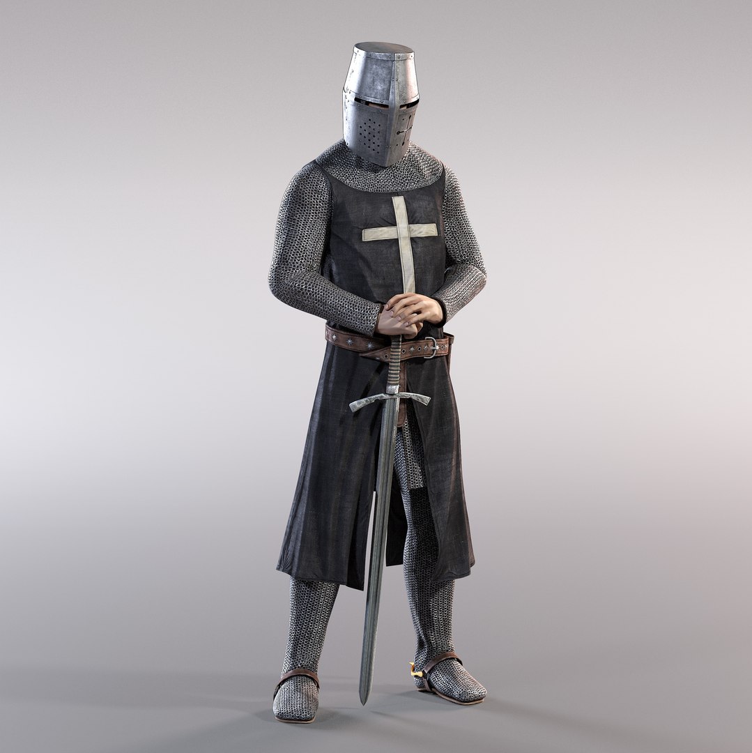 Knight Rigged 3d Max