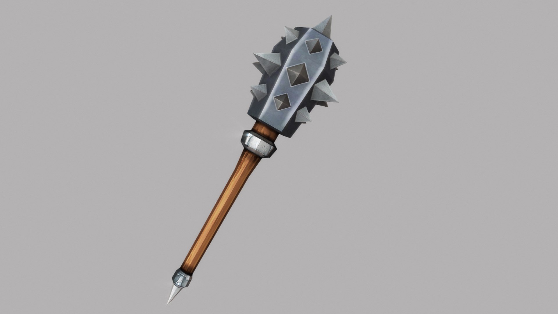 3d fantasy weapon daggers hammer