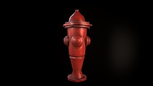 3D pbr hydrant model