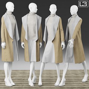 3ds max woman mannequin