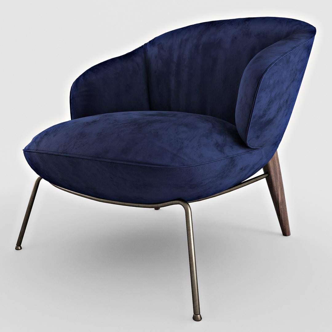 Penelope Armchair 3D Model - TurboSquid 1535941