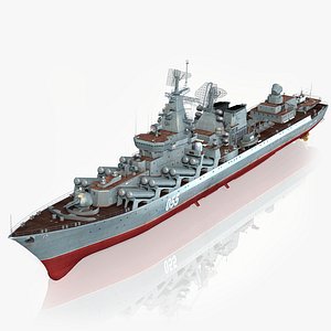 Cruiser Slava Class Marshal Ustinov 3D model