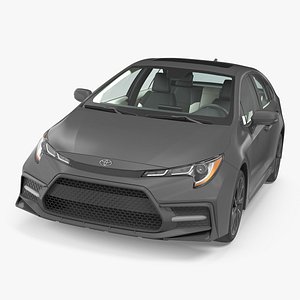 3D toyota corolla 2020 simple model