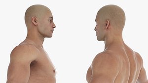 Fit Male Human Figure A-pose