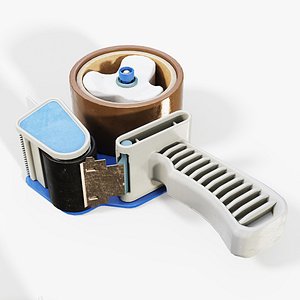 3D model Packaging Tape Dispenser - PBR Game Ready