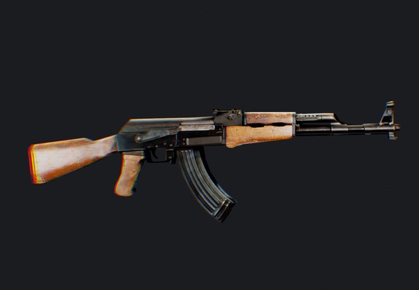 Ak47 Gun Low Poly 3D - TurboSquid 1887339