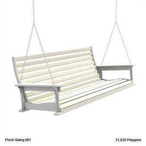 3d model country porch swing