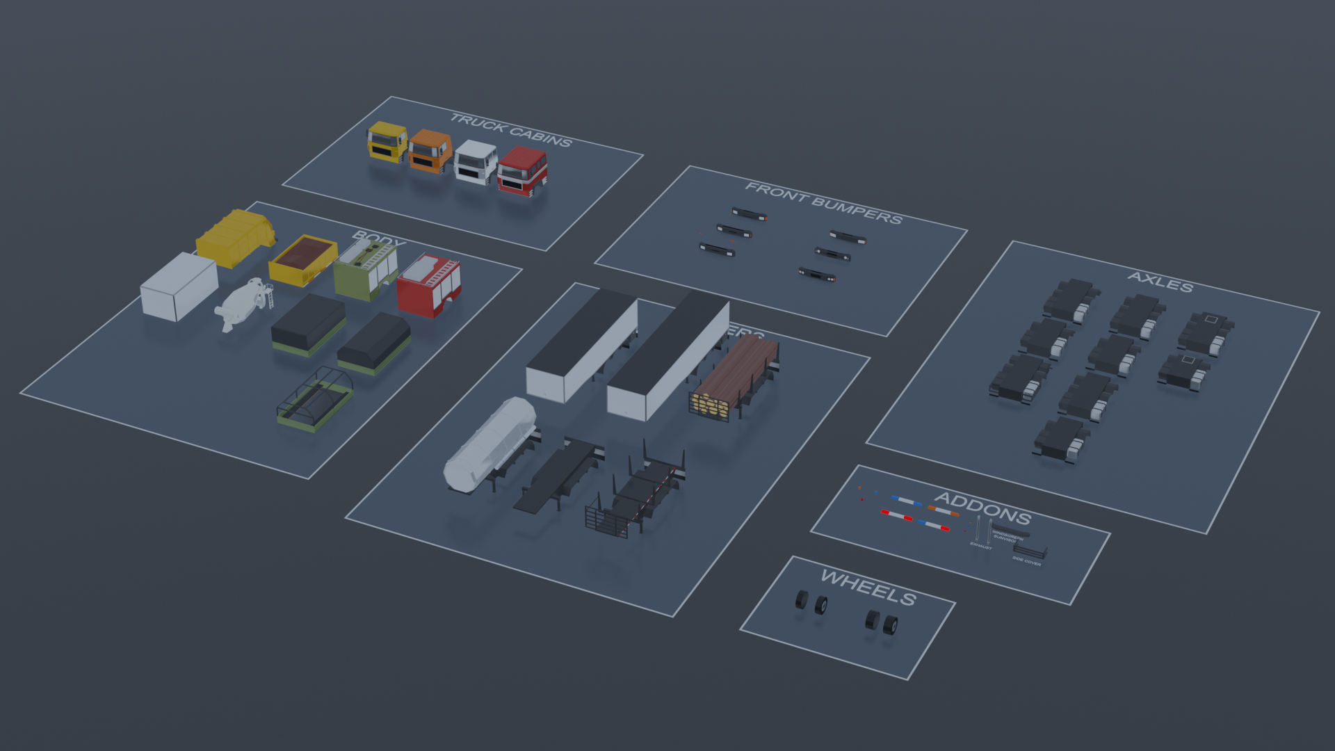 Modular Low Poly Truck Pack 3D model https://p.turbosquid.com/ts-thumb/YZ/rLMcnK/j6/imagename/png/1663241632/1920x1080/turn_fit_q99/6d463a420936ece4ef7523b3ce3b52d4b4b3afbd/imagename-1.jpg