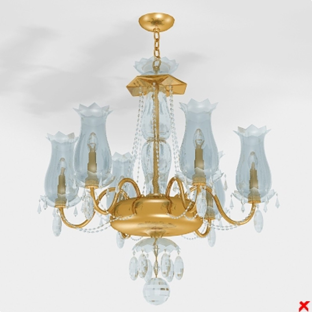 3d model chandelier light lamp