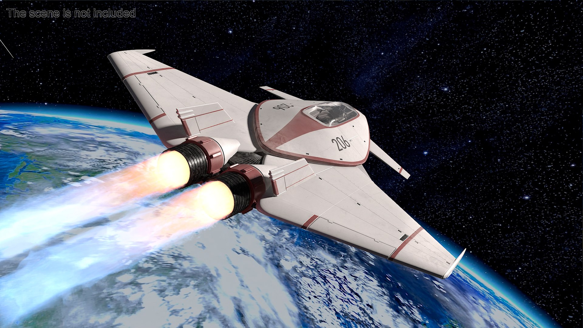 Futuristic Racer Spacecraft 3D Model - TurboSquid 2256857