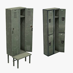 Lockers Low Poly