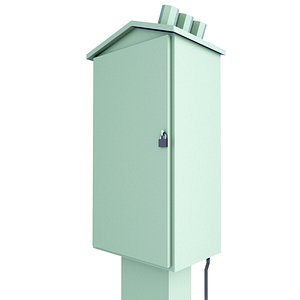 Electrical Cabinet Low Poly 47 3D model