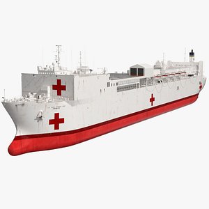 3D model US Naval Hospital Vessel Mercy