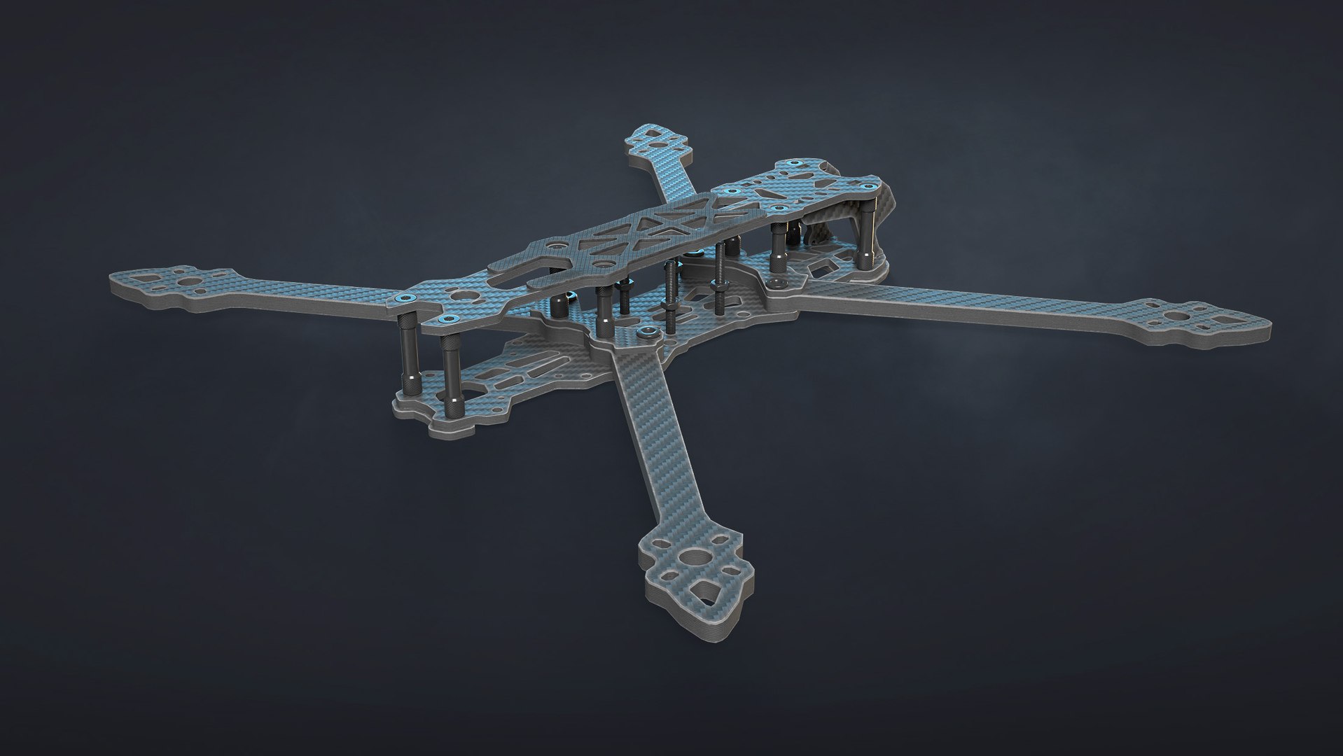FPV Drone Frame Mark4 7 and 10 Inches Game Ready 3D model https://p.turbosquid.com/ts-thumb/Ya/7RfDTs/1F/04_framemk4_7in_render/jpg/1737298014/1920x1080/fit_q87/5f26359d59cf5de31dc615b9cc2439b867469a78/04_framemk4_7in_render.jpg
