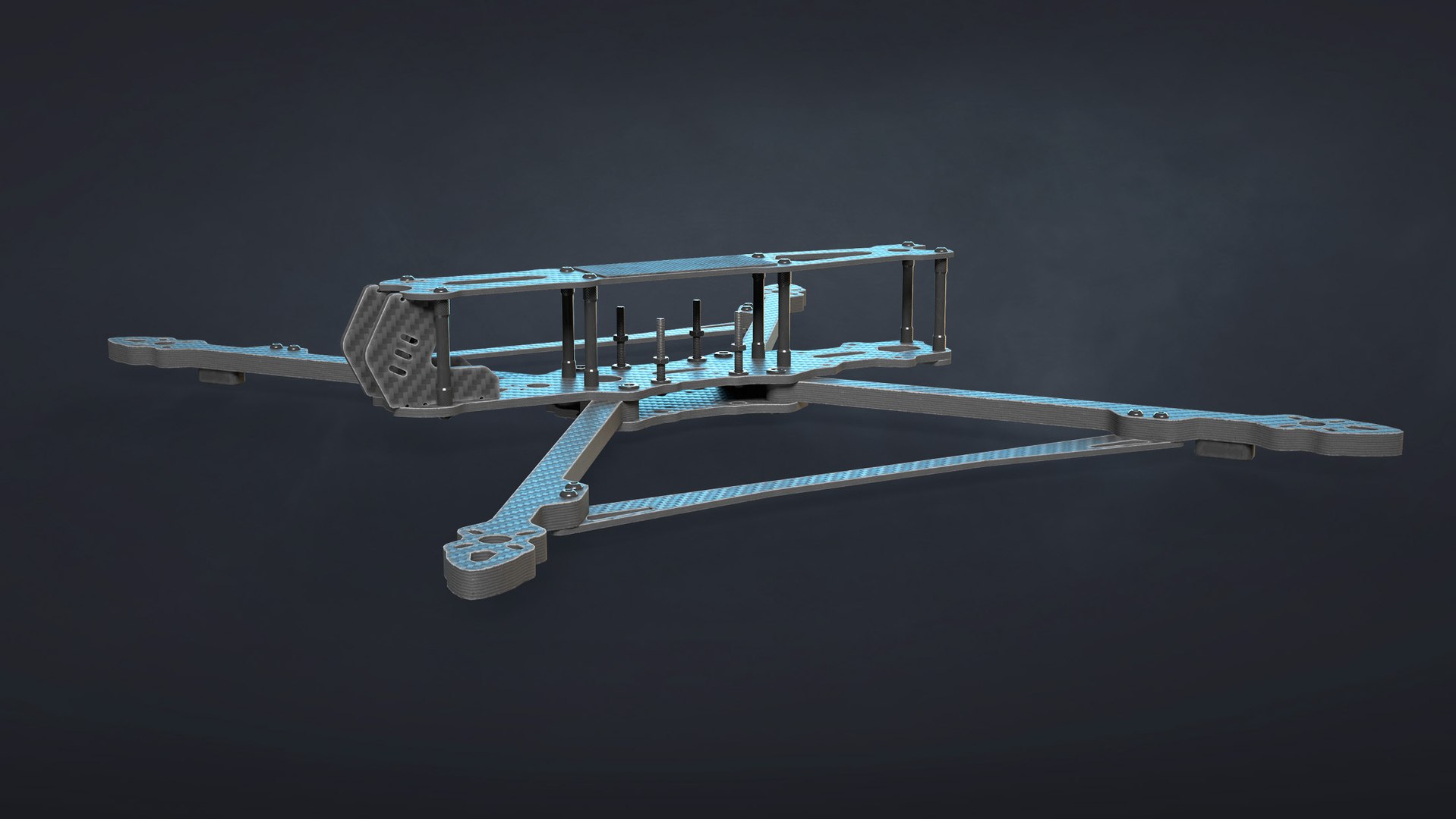 FPV Drone Frame Mark4 7 and 10 Inches Game Ready 3D model https://p.turbosquid.com/ts-thumb/Ya/7RfDTs/No/12_framemk4_10in_render/jpg/1737298018/1920x1080/fit_q87/406836ca5438d53c727431c2998e2db2cb22d0db/12_framemk4_10in_render.jpg
