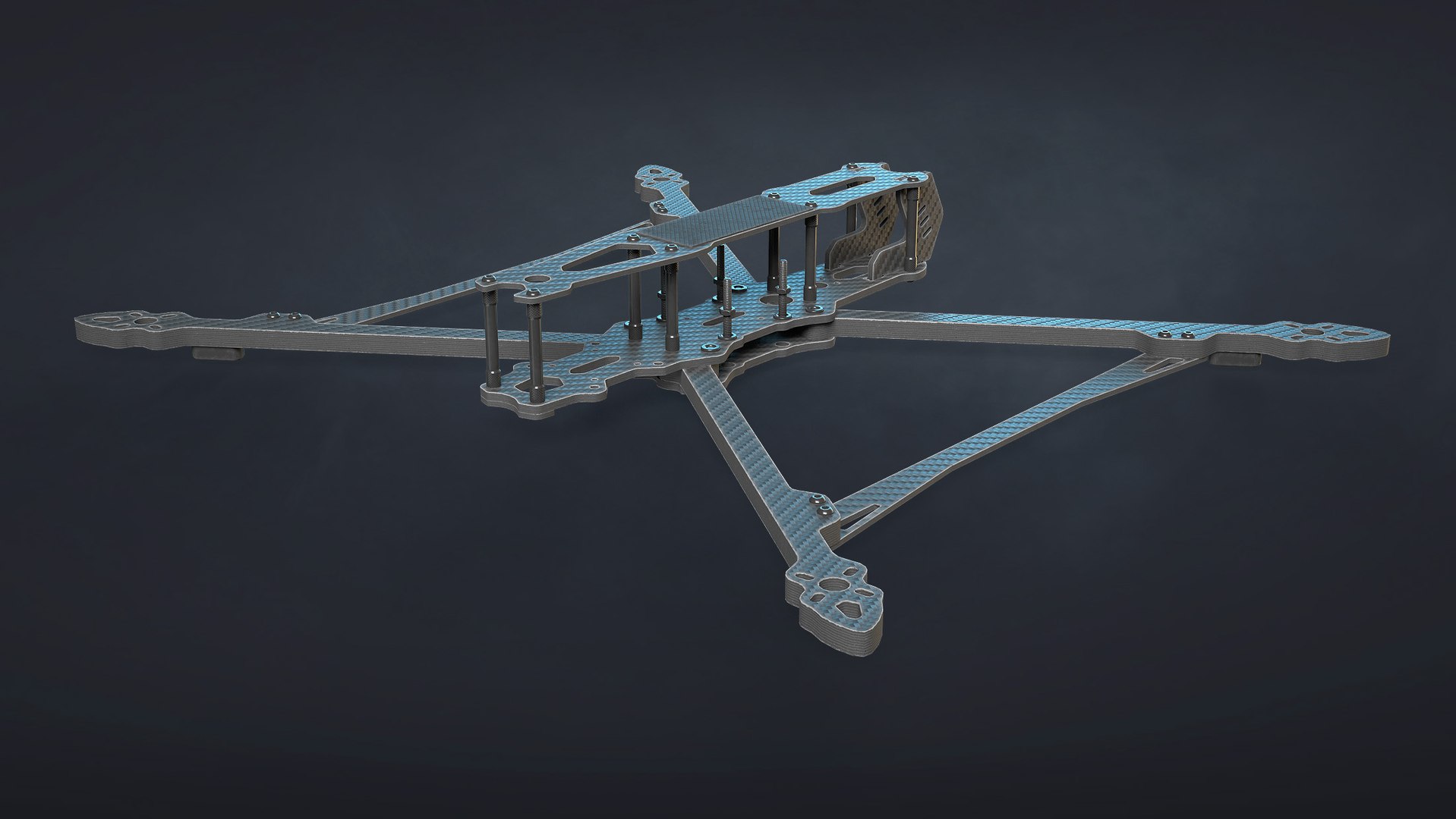 FPV Drone Frame Mark4 7 and 10 Inches Game Ready 3D model https://p.turbosquid.com/ts-thumb/Ya/7RfDTs/qW/13_framemk4_10in_render/jpg/1737298018/1920x1080/fit_q87/fc658ed09c98657a100eb27a592d54c8ae988048/13_framemk4_10in_render.jpg