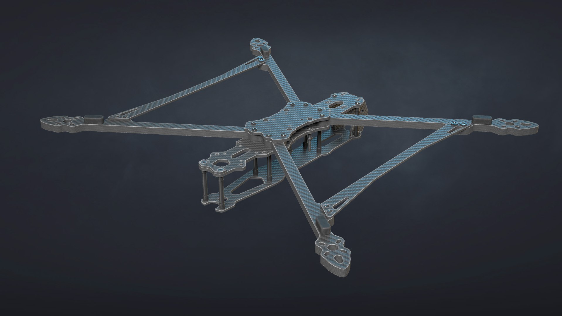 FPV Drone Frame Mark4 7 and 10 Inches Game Ready 3D model https://p.turbosquid.com/ts-thumb/Ya/7RfDTs/t9/14_framemk4_10in_render/jpg/1737298019/1920x1080/fit_q87/ea7ea8d9f16b49056c9c53a4c9a9240ae9224dd6/14_framemk4_10in_render.jpg