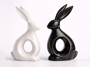 Hare abstract figurines - 3D Print model 3D model
