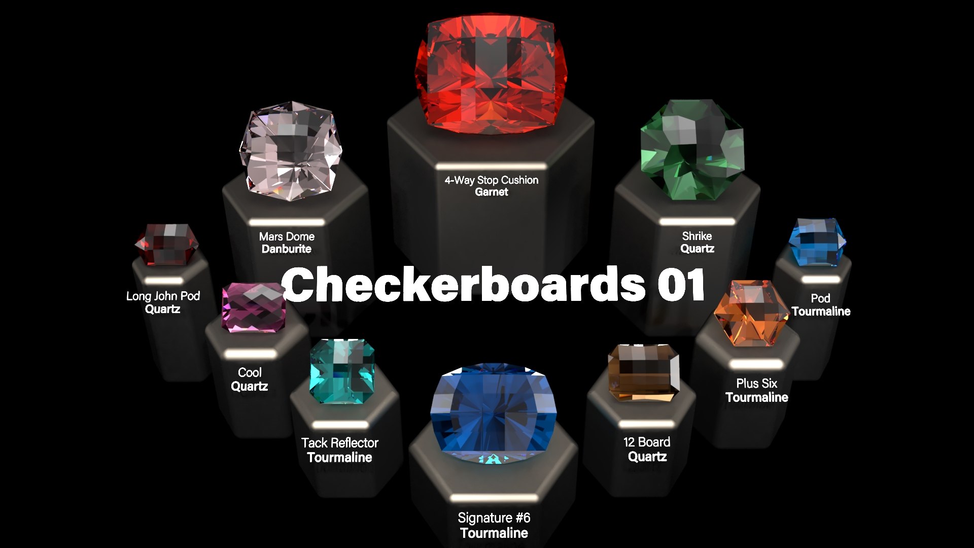 3D Checkerboards 01 Custom Cut Model - TurboSquid 1397646