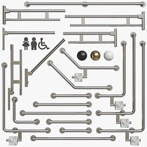 3D Handrails for the disabled model