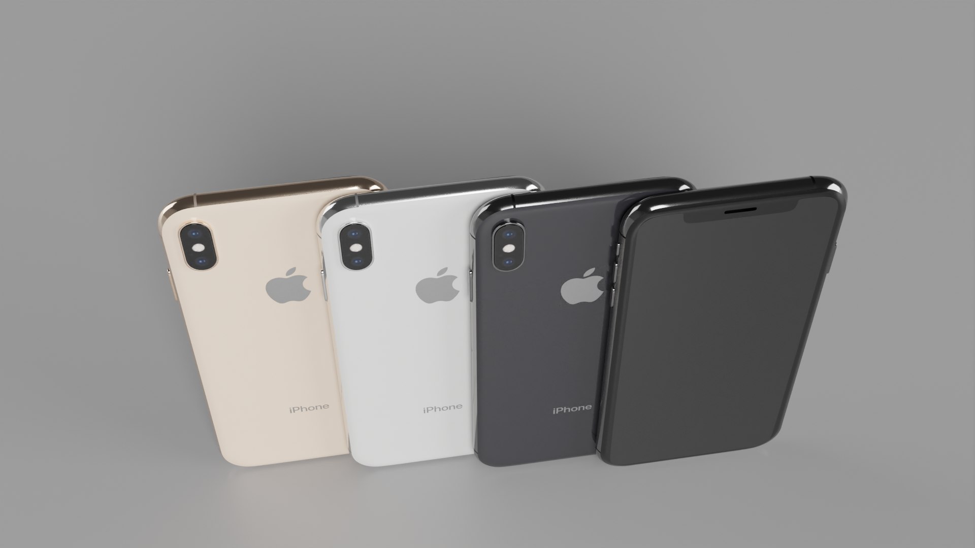 IPhone XS Max All Colors Smartphone 3D Model - TurboSquid 2081565