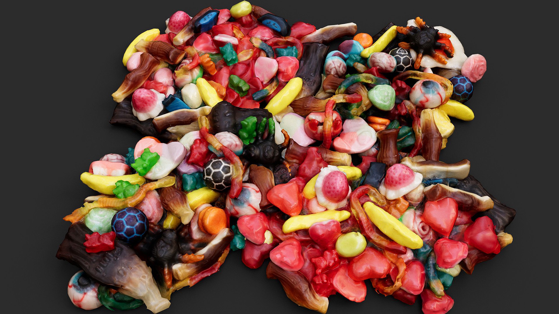 3D Gelly Candy Sets PBR Photogrammetry Model - TurboSquid 2414634