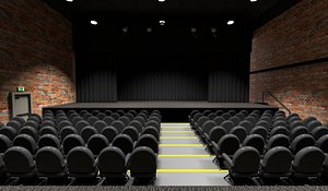 3D model scene theater