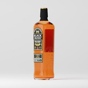 Bushmills Whiskey Bottle 3D model