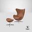 Egg Chair by Arne Jacobsen 3D model