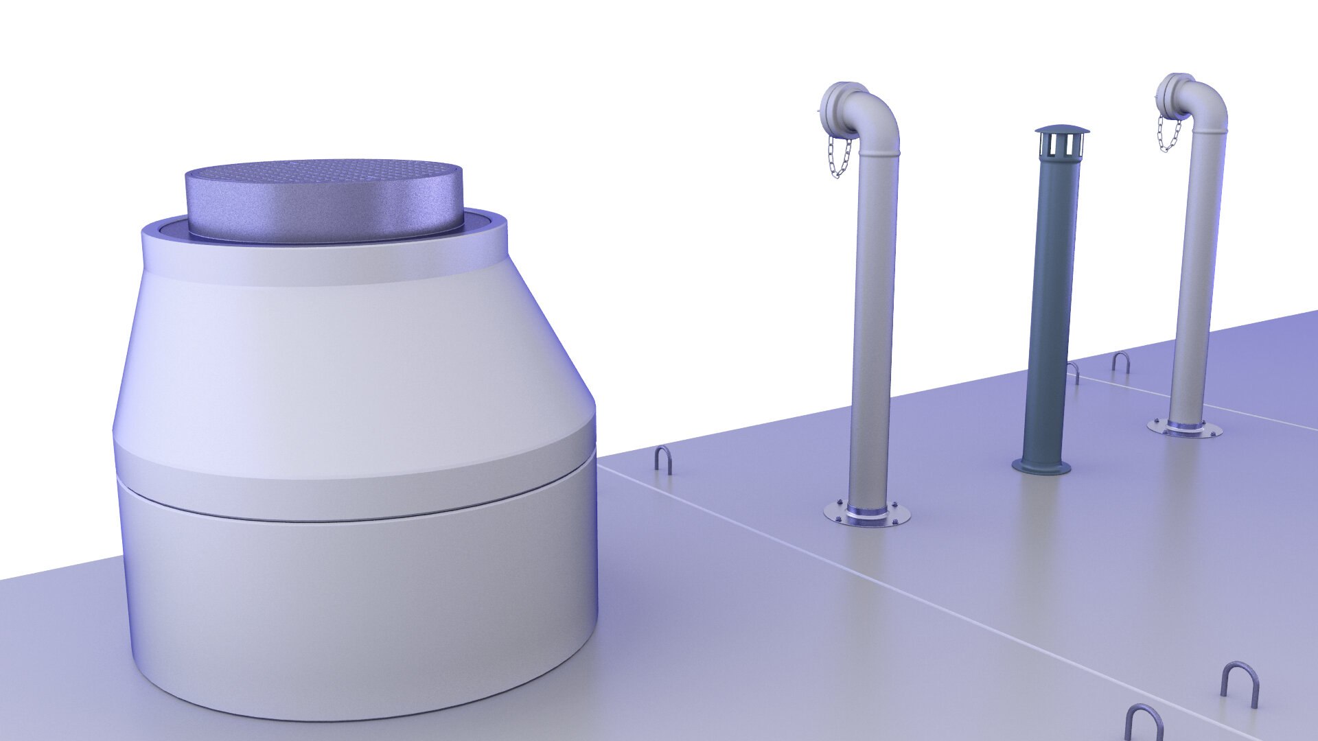 Concrete Fire Fighting Water Storage Tank 5 3D - TurboSquid 1980062