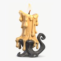 Gothic Wax Candle 1