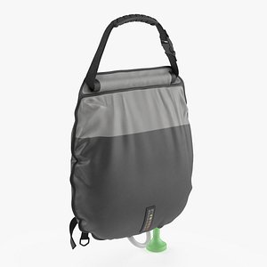 3D Outdoor Shower Bag with Pump Nozzle Black model