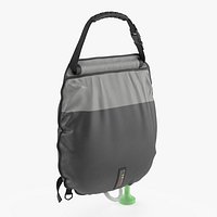 Outdoor Shower Bag with Pump Nozzle Black