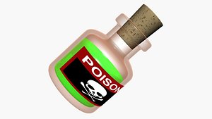 3D model poison bottle