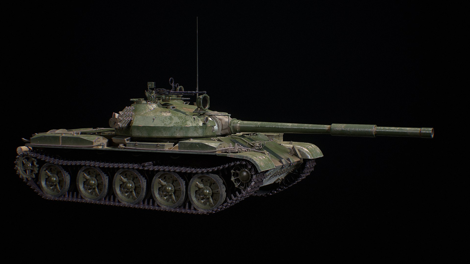 T62-M - Object 166 M6 - Main Soviet Union Battle Tank PBR 3D Model ...