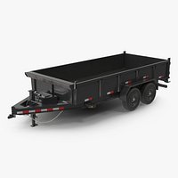 Utility Dump Trailer Generic 3D Model
