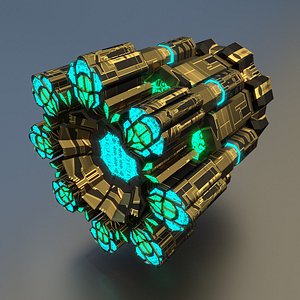 spaceship 3D model