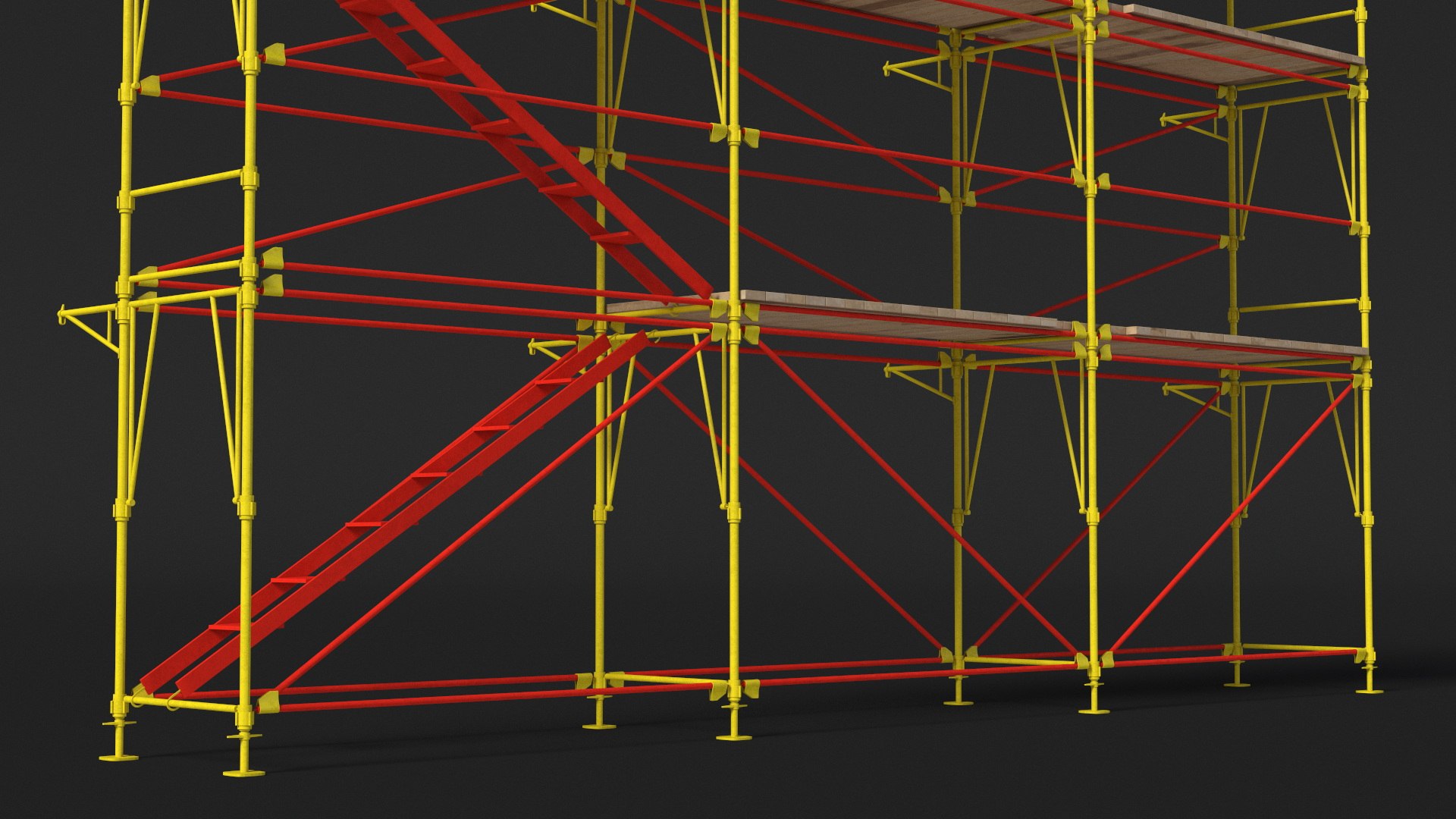 3D Construction Scaffolding Structure Model - TurboSquid 2347131