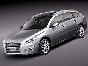 peugeot 508 wagon 3d max