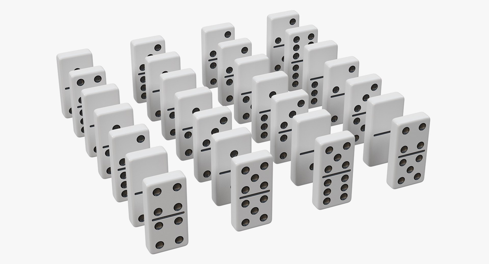 Domino Knuckles Set 3D model preview