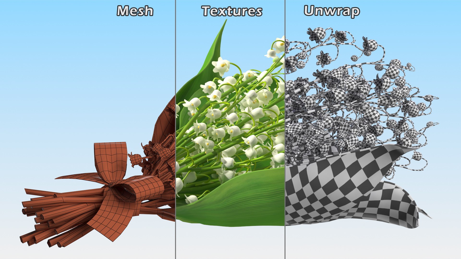 Lily of the Valley Bouquet 3D https://p.turbosquid.com/ts-thumb/Yb/W4R1Fn/M3/lilyofthevalleybouquet3dsmodel016/jpg/1654092258/1920x1080/fit_q87/0376904cfba08f0928895ce3374244954f9dc2ca/lilyofthevalleybouquet3dsmodel016.jpg