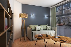free max mode preview interior photorealistic