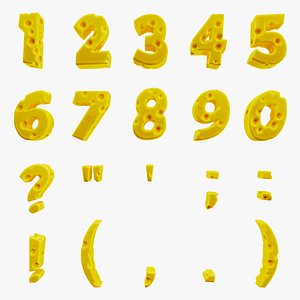 Cheese Alphabet Numbers